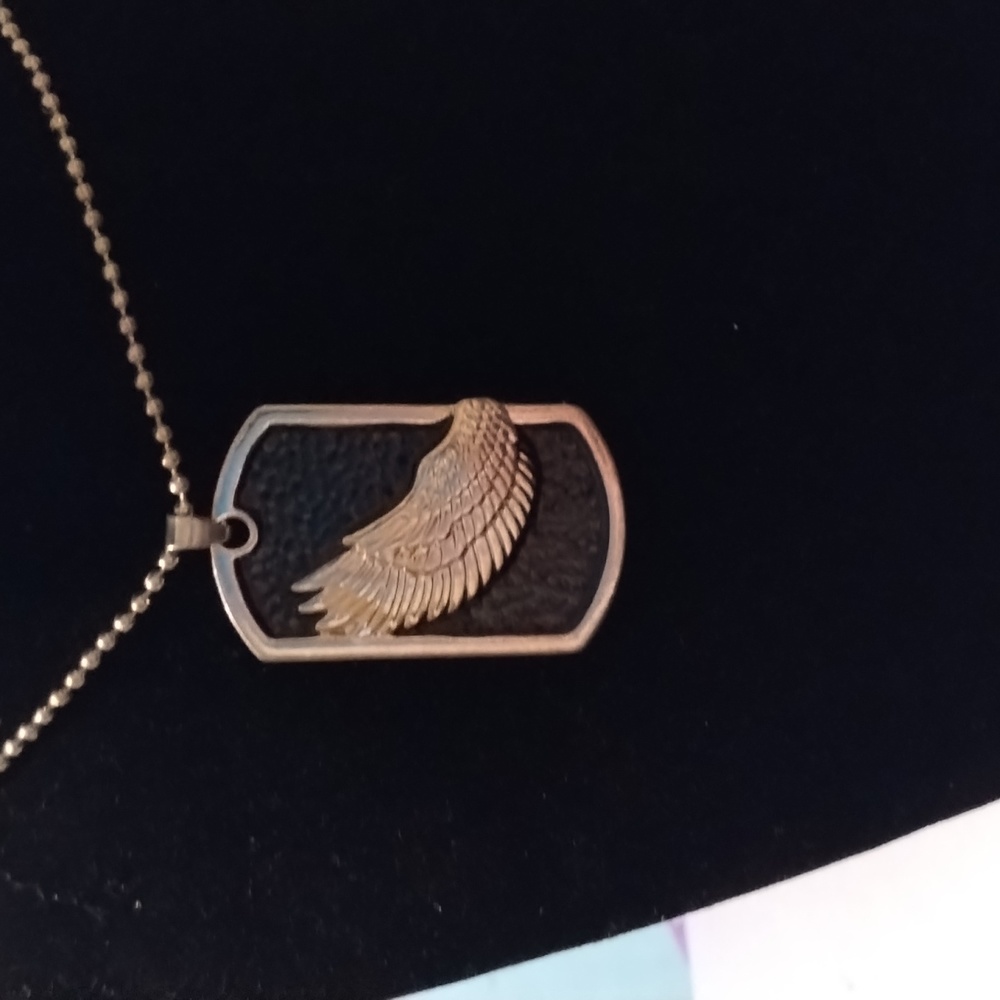 Men's silver necklace